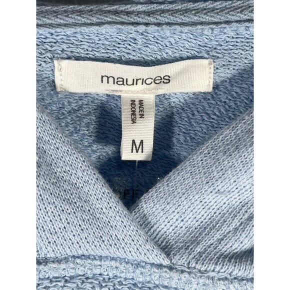 Maurices Light Blue Hoodie Sweatshirt Medium soft and light weight - Picture 6 of 7